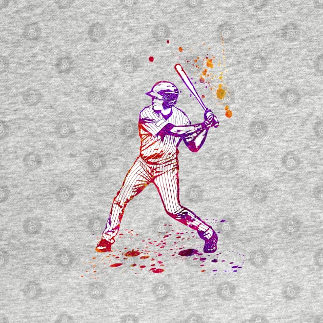 Baseball Batter or Hitter in Launch Position - 04 by SPJE Illustration Photography